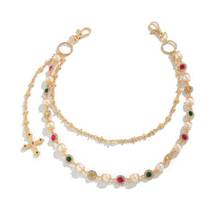 Pearl Wallet Chain for Women Gold Wallet Chain Womens Wallet Chain - iChainWallets