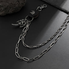 Mens Double Wallet Chain Cool Wallet Chain - iChainWallets