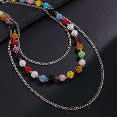 Diamond Triple Ball Wallet Chain - iChainWallets