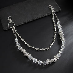 Barbed Wire Beaded Wallet Chain for Men - iChainWallets