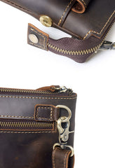 Crossbody Clutch Bag Mens Leather Crossbody Bag Clutch Vintage Shoulder Clutch Bag - iwalletsmen