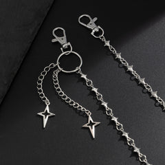 Star Wallet Chain Mens Stars Biker Wallet Chain 