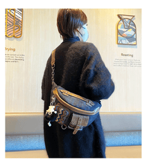 Canvas Boho Sling Bag Womens Crossbody Backpack Canvas Boho Embroidery Waist Bag - Feltify