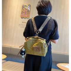 Canvas Convertible Crossbody Bag Handbag With outside Pocket Green Canvas Convertible Backpack Shoulder Bag - Feltify