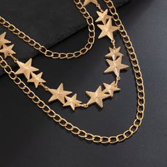 Triple Wallet Chain Star Pants Chain 
