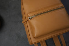 Womens Black Leather Backpack Minimalist Satchel Backpack Purse for Ladies