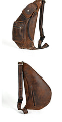 Large Leather Sling Bag 