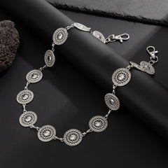 Round Plate Wallet Chain for Women Cool Wallet Chain - iChainWallets