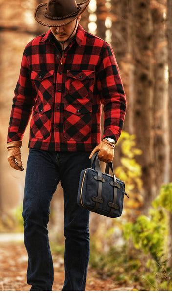 Mens Khaki Canvas Small iPad Handbag Khaki Canvas Mini Briefcase Handbag for Men MT202651002