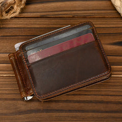 Bifold Leather Wallet with Money Clip Mens Bifold Wallets with Money Clip - iwalletsmen