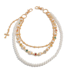Gold Beaded Wallet Chain - iChainWallets