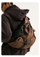 best crossbody bags for men Coffee Travel Large Sling Bag For Big Men Nylon Large Sports Sling Bag For Big Men