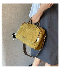 Light Green Convertible Canvas Handbag Crossbody Bag Canvas Convertible Backpack Shoulder Bag - Feltify