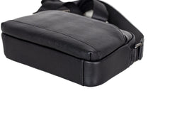 Soft Leather Crossbody Bag Black 