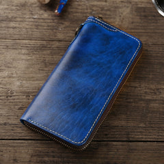 wallet chains men's​ Leather Biker Wallet Leather Biker Chain Wallet Mens Vintage Biker Long Zip Wallet for Men