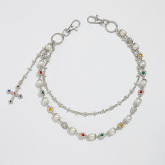 Pearl Wallet Chain for Women Gold Wallet Chain 