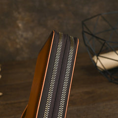Long Mens Double Zip Wallet Wristlet - iwalletsmen