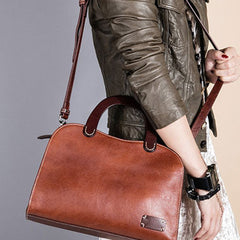 Genuine Leather Handmade Handbag Bag Shoulder Bag Purse For Women