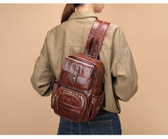 Sling Bag for Big Man - Crossbody View