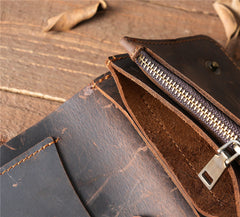 Mens Bifold Wallet With Snap Closure 