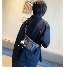 Boho Sling Bag Boho Crossbody Bag Embroidery Canvas Small Waist Bag Boho Shoulder Bag - Feltify