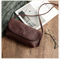 Cute Tan Leather Small Crossbody bag for Women Leather Small Shoulder Bag for Women