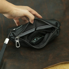 Black Wristlet Clutch Wallet for Men Mens Clutch Leather Wallet - iwalletsmen