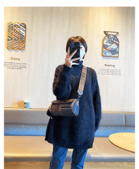 Denim Shoulder Bag Embroidery Jean Bag Bohemian Style Black Gray Denim Small Crossbody Bag - Feltify