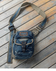 Denim Belt Bag Denim Waist Bag Blue Jean Shoulder Bag Jean Crossbody Bag - Feltify