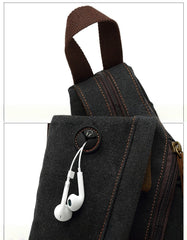 Canvas Large Sling Backpack - Texture Detail