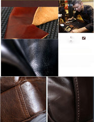 Leather Large Sling Backpack - Interior Layout