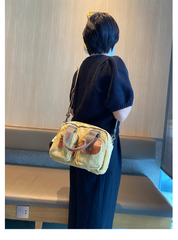 Green Canvas Women's Handbags Canvas Leather Handbags Shoulder Bag Crossbody Bag - Feltify