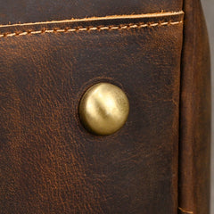 Vintage Leather Duffle Bag for Men 16L Mens Leather Weekend Bag Large Leather Duffle Bag 