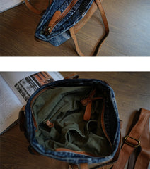 Denim Shoulder Blue Jean Bags Bag Large Denim Tote Crossbody Bag Jean Tote Bag - Feltify