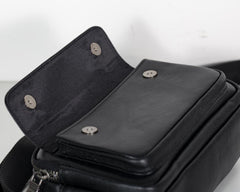 Mens Small Leather Crossbody Bag - iwalletsmen