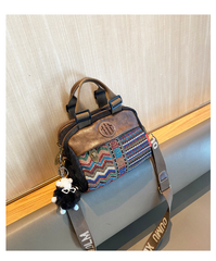 Canvas Small Boho Handbag Small Boho Crossbody Bag Embroidery Boho Shoulder Bag - Feltify