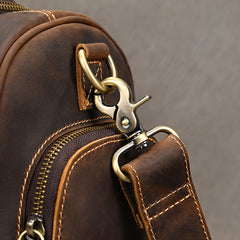 Vintage Leather Duffle Bag for Men 16L Mens Leather Weekend Bag Large Leather Duffle Bag 