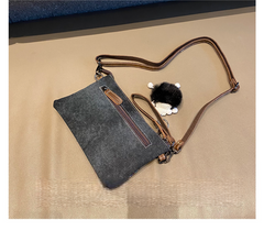 Boho Clutch Bag Canvas Small Shoulder Bag Clutch Embroidery Canvas Small Boho Crossbody Bag - Feltify