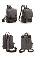 Canvas Large Sling Bag for Big Guys