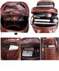 Large Leather Sling Bag - Zipper Detail