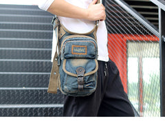 Denim Belt Bag Denim Waist Bag Blue Jean Shoulder Bag Jean Crossbody Bag - Feltify