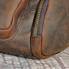  Brown Leather Waist Pack - iwalletsmen