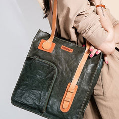 Unique Handmade Leather Handbag Tote Bag Shoulder Bag Purse For Women