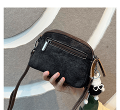Bohemian Canvas Small Shoulder Bag Canvas Boho Embroidery Canvas Crossbody Bag - Feltify