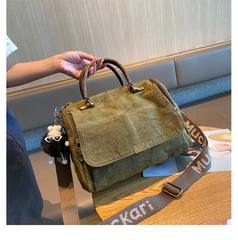 Light Green Convertible Canvas Handbag Crossbody Bag Canvas Convertible Backpack Shoulder Bag - Feltify