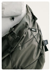 Green men's sling bag Travel Large Sling Bag For Big Men Nylon Large Sports Sling Bag For Big Men