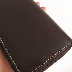 chain on wallet​ Leather Biker Wallet Leather Biker Chain Wallet Mens Vintage Biker Long Zip Wallet for Men