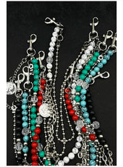 Beaded Wallet Chain Double Wallet Chain - iChainWallets