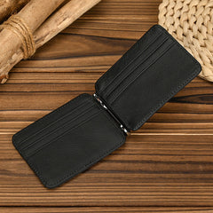 Bifold Leather Wallet with Money Clip Mens Bifold Wallets with Money Clip - iwalletsmen