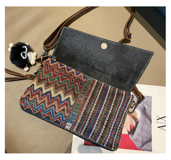 Bohemian Denim Clutch Purse Denim Shoulder Bag Convertible Embroidery Jean Bag - Feltify